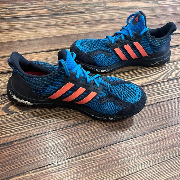 Adidas Men's Blue and Black Ultraboost Shoes - Picture 1 of 12